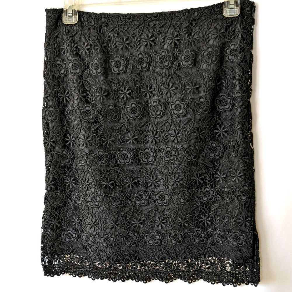 Allover Eyelet Lace A-line Skirt